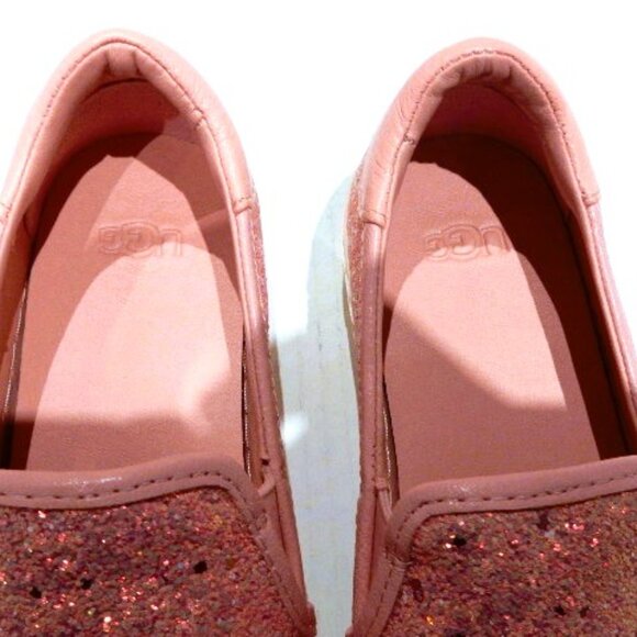 UGG Jass Chunky Glitter Pink Slip-on Sneakers in Size 7.5 - Picture 3 of 5